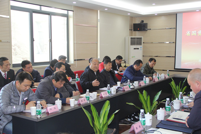 省國資委領導給天泓汽車集團上黨課